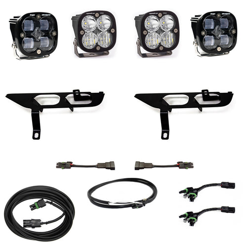 Kit de Faros de Niebla Baja Designs Ford Squadron SAE/Sport Fog Pocket Light Kit | Ford 2021-23 F-150; NOTE: cono Daytime Running Lights (DRL)