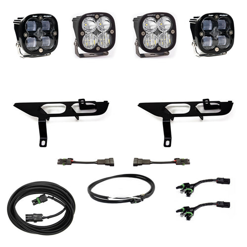 Kit de Faros de Niebla Baja Designs Ford Squadron SAE/Pro Fog Pocket Light Kit | Ford 2021-23 F-150; NOTE: cono Daytime Running Lights (DRL)