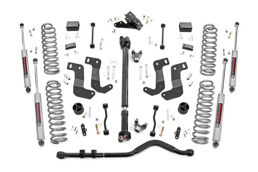 Kit de Elevación de 3.5 Pulgadas | C/A Drop | FR D/S | Jeep Wrangler Unlimited 4WD (24-26)