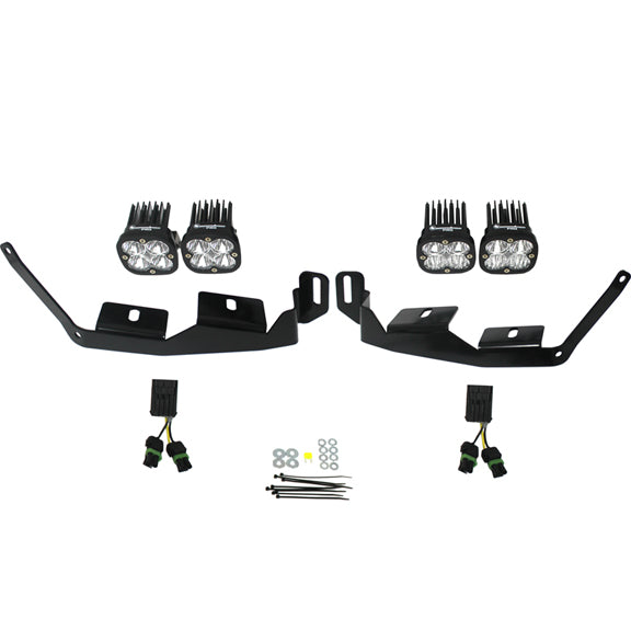 Luz auxiliar LED Baja Designs Polaris Squadron Sport Headlight Kit - Polaris 2018-21 RZR RS1; 2014-22 RZR XP 1000; 2018-21 RZR XP Turbo-S (Light Pattern: Multi-Pattern, Color: Clear)