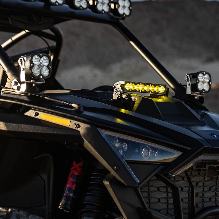 Kit de luces para pilar A Baja Designs Polaris RZR Pro R XL 80 A-Pillar Kit - Polaris RZR Turbo R 2020-2024, Pro R 2022-2026, Pro S 2025, Pro XP 2020-2026 (Light Pattern: Driving/Combo, Color: Clear)