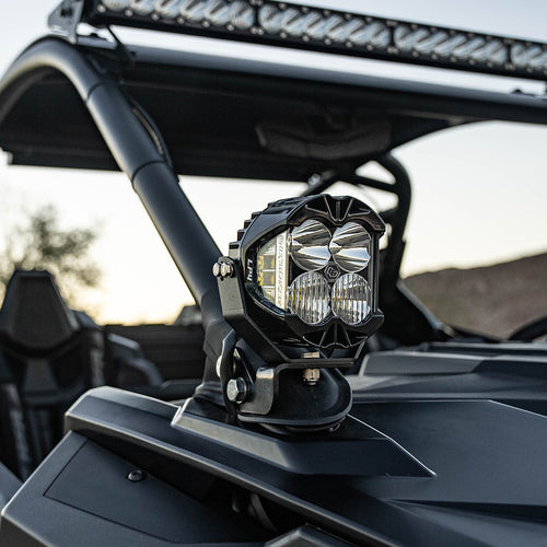 Kit de luces para pilar A Baja Designs Polaris RZR Pro R LP4 A-Pillar Kit - Polaris RZR Turbo R 2020-2024, Pro R 2022-2026, Pro S 2025, Pro XP 2020-2026 (Light Pattern: Driving/Combo, Color: Clear)