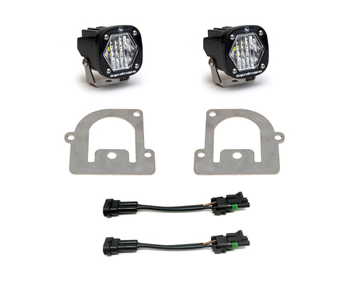 Kit de luces/faros de niebla Baja Designs Ford S1 Fog Pocket Light Kit - Ford 2021-2024 Bronco Sport (Light Pattern: Wide Cornering, Color: Clear)