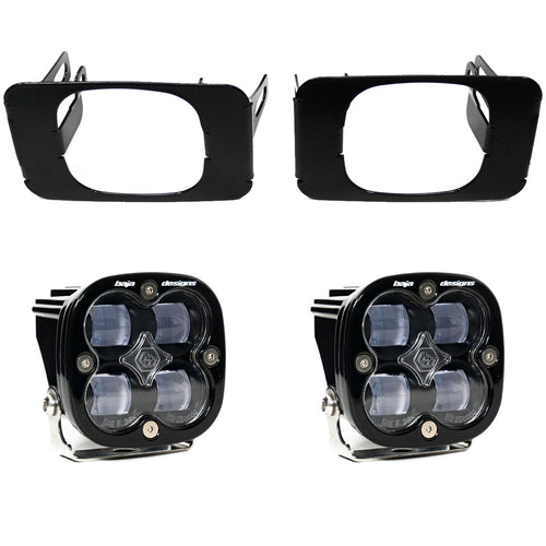 Kit de luces/faros de niebla Baja Designs Ford Squadron SAE Fog Pocket Light Kit - Ford 2015-20 F-150; 2017-22 F-250/350 Super Duty (Light Pattern: SAE Fog, Color: Clear)