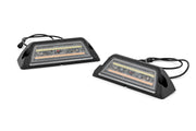 6 Inch LED Angulado Faros Auxiliares | Blanco/Amber | Pair