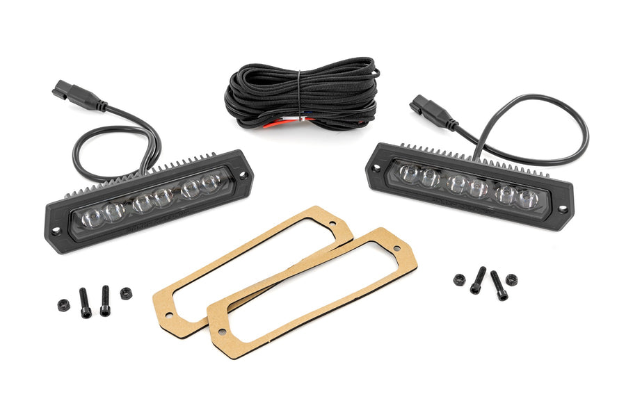 6 Inch LED Serie Negro Lights | Montaje Empotrado | Pair