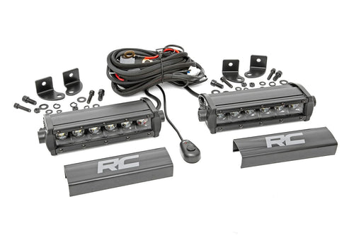 6 Inch LED Serie Negro barra de luz | Single Row | par