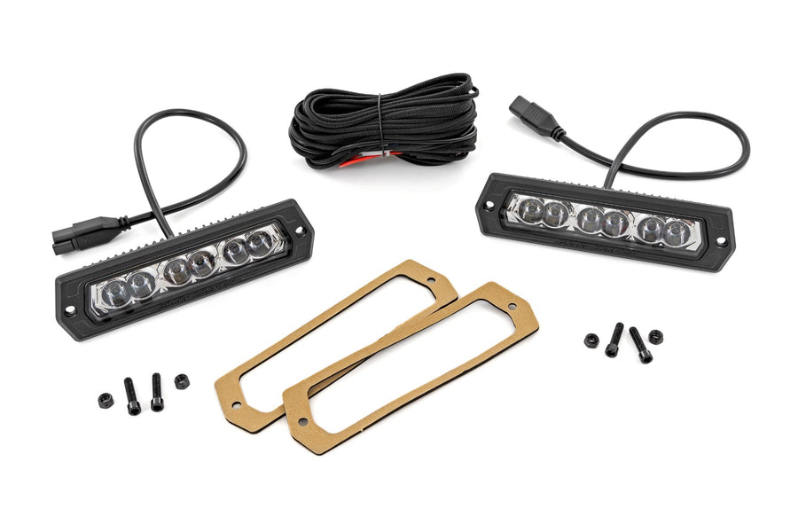 6 Inch LED Serie Cromado Lights | Montaje Empotrado | Pair