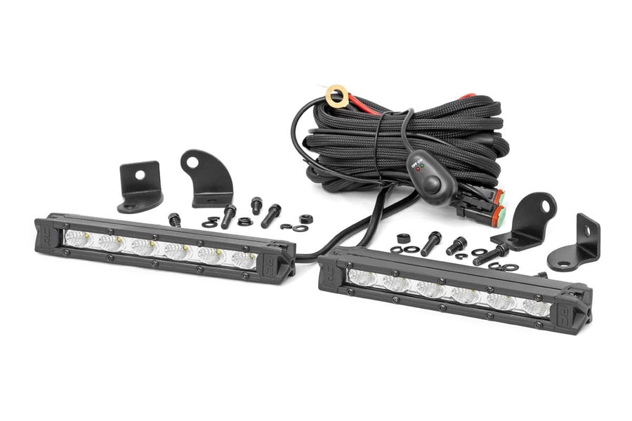 6 Inch LED Serie Cromado Light Bar | Slim Line | Pair