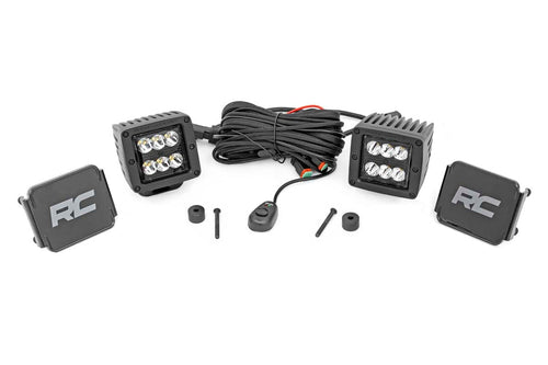 Kit de Luces LED | Montaje en Cowl | 2" Negro Pair | Jeep Gladiator JT/Wrangler JL (18-26)