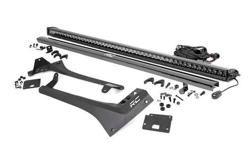 Kit de Luces LED | Montaje en Parabrisas | 50" BLK Single Row | Jeep Gladiator JT/Wrangler JL (18-26)