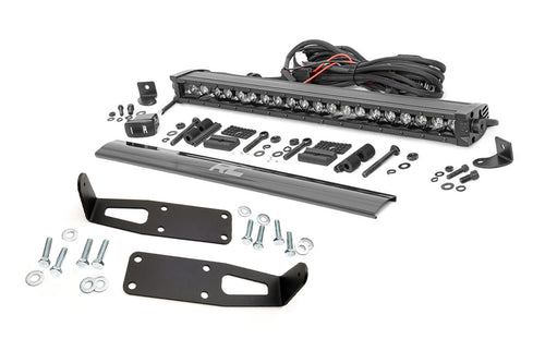 Kit de Luces LED | Montaje de Defensa | 20" Negro Single Row | Blanco DRL | Ram 2500 (03-18)/3500 (03-18)