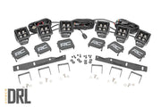 Kit de Luces LED | Montaje para Faros de Niebla | Triple 2" Negro Pair | Ámbar DRL | Ford Raptor (17-20)