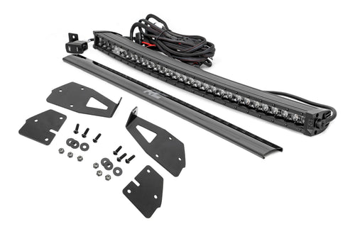 Kit de Luces LED | Montaje en Parrilla | 30" Negro Single Row | Blanco DRL | Ford Raptor (17-20)