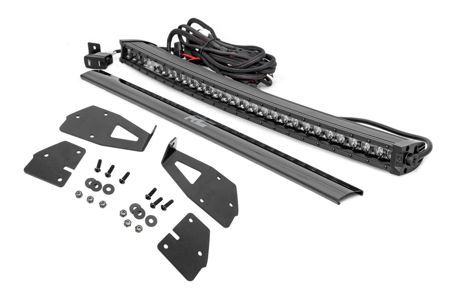 Kit de Luces LED | Montaje en Parrilla | 30" Negro Single Row | Blanco DRL | Ford Raptor (17-20)