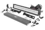 Kit de Luces LED | Montaje de Defensa | 20" Cromado Dual Row | Ámbar DRL | Jeep Grand Cherokee WK2 (11-20)