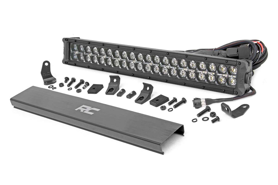 20 Inch LED Serie Negro Light Bar | Dual Row | Ámbar DRL