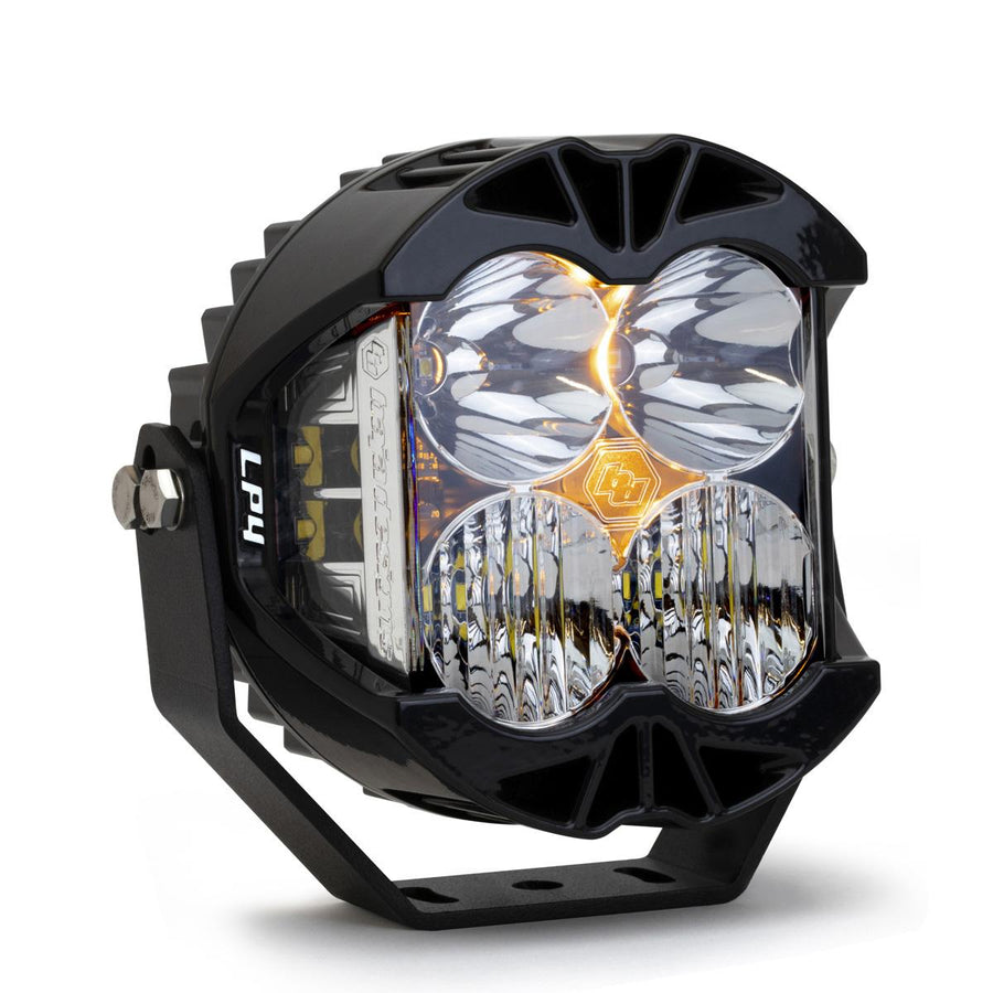 Luz auxiliar LED Baja Designs LP4 Pro LED Auxiliary Light Pod - Universal (Light Pattern: Driving/Combo, Color: Clear, Backlight: Amber)