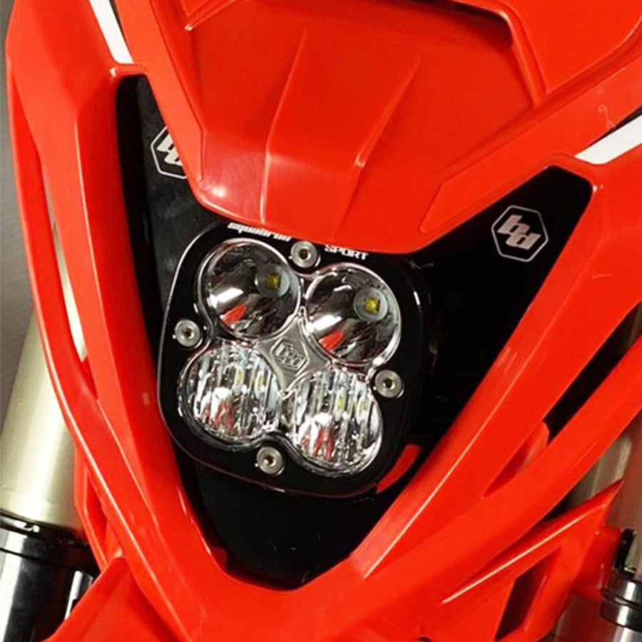Luz auxiliar LED Baja Designs Squadron Sport Headlight Kit - Beta 2022-2024 RR-S 4-Stroke 350/390/430/480/500 RR-S (Light Pattern: Driving Combo, Lens Color: Clear)