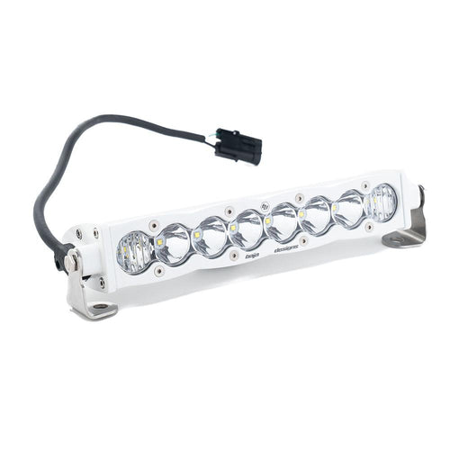 Barra de luz LED Baja Designs S8 White Straight LED Light Bar - Universal (Size: 10 Inch, Light Pattern: Driving/Combo, Color: Clear)