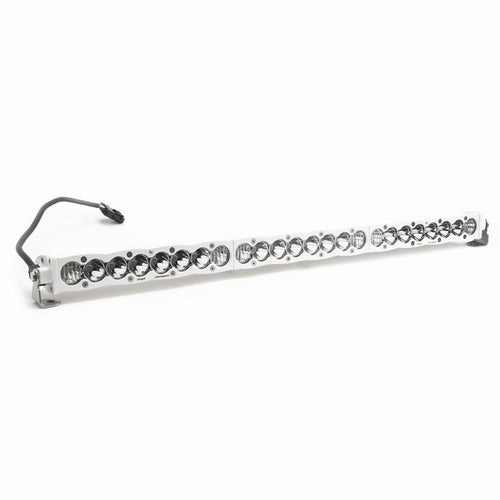 Barra de luz LED Baja Designs S8 White Straight LED Light Bar - Universal (Size: 30 Inch, Light Pattern: Driving/Combo, Color: Clear)