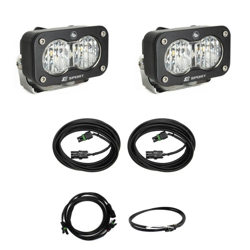 Luz Auxiliar LED Baja Designs Ford S2 Sport Dual Reverse kit de luces | Ford 2023-2026 F-250/350 Super Duty