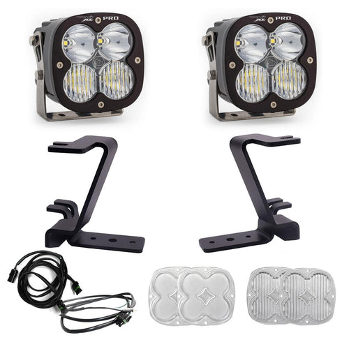 Kit de luces para pilar A Baja Designs Ford XL Pro A-Pillar Light Kit - Ford 2023-2026 F-250/350 Super Duty (Light Pattern: Driving/Combo, Color: Clear, Wiring Type: Upfitter)