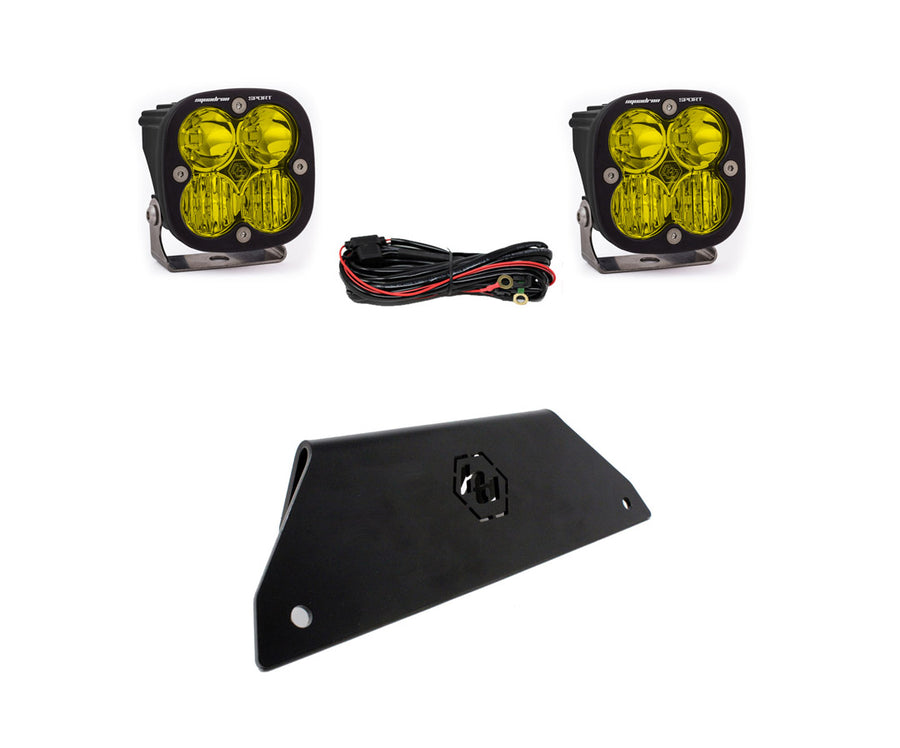 Luz auxiliar LED Baja Designs Polaris Squadron Sport Bumper Lower Mount Light Kit - Polaris 2020-2026 RZR Pro XP (Light Pattern: Driving/Combo, Color: Baja Amber)