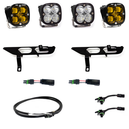 Kit de Faros de Niebla Baja Designs Ford Squadron SAE/Sport Fog Pocket Light Kit | Ford 2021-23 F-150; NOTE: con Daytime Running Lights (DRL)