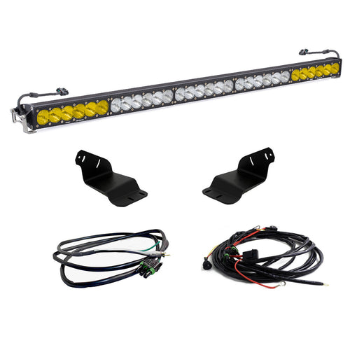 Barra de luz LED Baja Designs Ford OnX6+ 50 Inch Dual Control Roof Mount Light Kit - Ford 2021-2026 Bronco; 2022-2026 Bronco Raptor (Light Pattern: Multi-Pattern, Color: Clear/Baja Amber, Wiring Type: Upfitter)