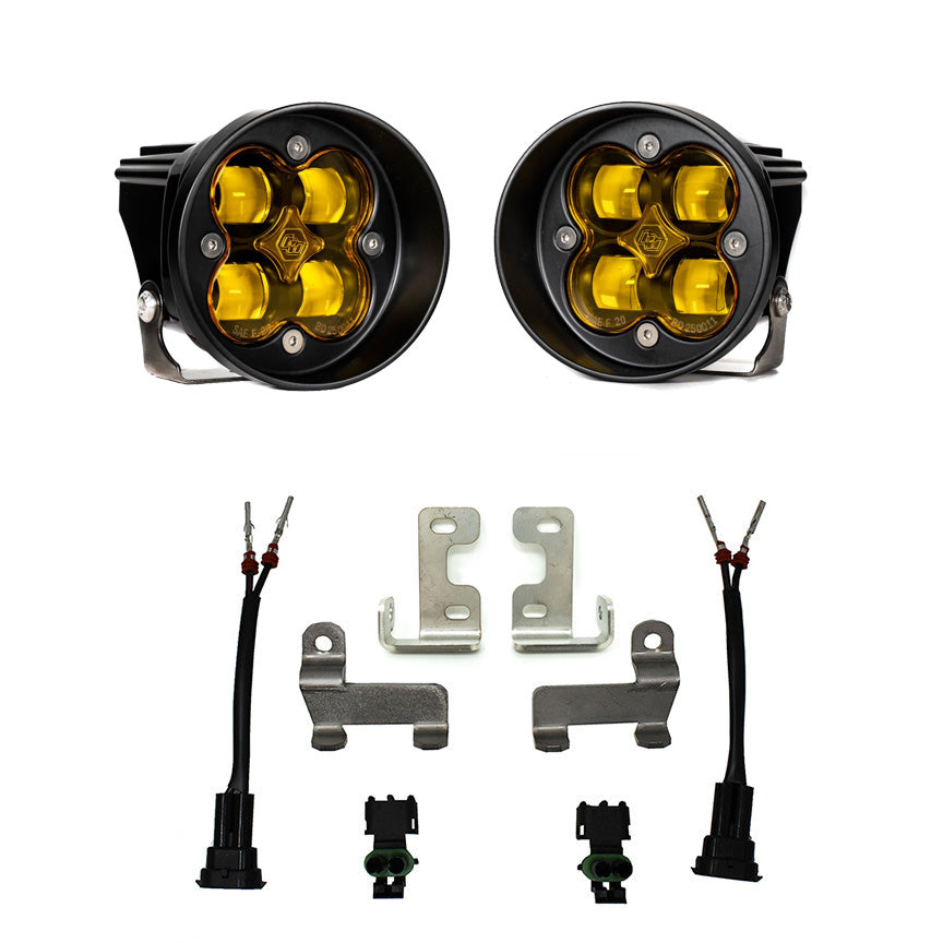 Kit de luces/faros de niebla Baja Designs Toyota Squadron-R SAE Fog Pocket Light Kit - Toyota 2016-21 RAV4; 2014-19 Highlander (Light Pattern: SAE Fog, Color: Baja Amber)