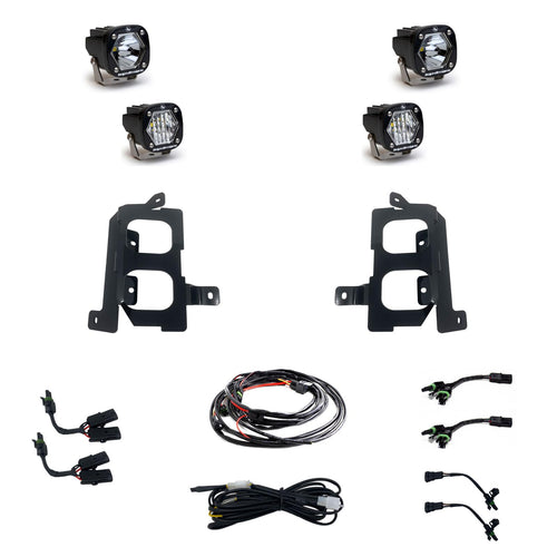 Kit de Faros de Niebla Baja Designs GMC S1 Dual Fog Pocket Light Kit | GMC 2020-23 Sierra 2500HD/3500HD