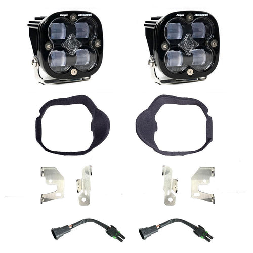 Kit de luces/faros de niebla Baja Designs Mercedes Squadron SAE Fog Pocket Light Kit - Mercedes-Benz 2019-2026 Sprinter 1500/2500/3500 (Light Pattern: SAE Fog, Color: Clear)