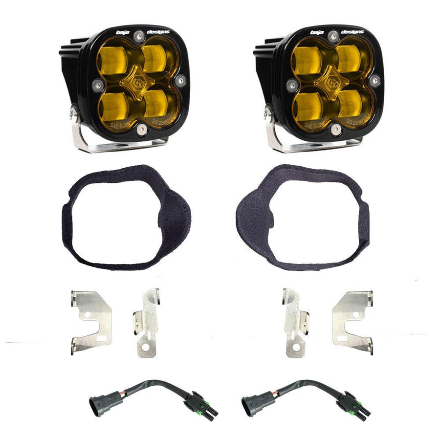 Kit de luces/faros de niebla Baja Designs Mercedes Squadron SAE Fog Pocket Light Kit - Mercedes-Benz 2019-2026 Sprinter 1500/2500/3500 (Light Pattern: SAE Fog, Color: Baja Amber)