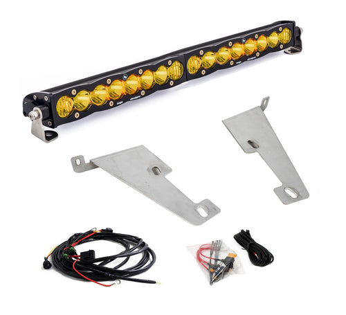 Barra de luz LED Baja Designs Toyota S8 20 Inch Behind Bumper Light Bar Kit - Toyota 2022-2026 Tundra (Light Pattern: Driving/Combo, Color: Baja Amber)