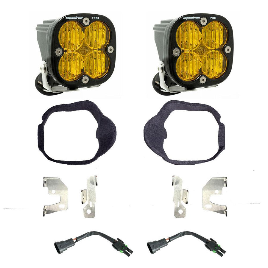 Kit de luces/faros de niebla Baja Designs Mercedes Squadron Pro Fog Pocket Light Kit - Mercedes-Benz 2019-2026 Sprinter 1500/2500/3500 (Light Pattern: Wide Cornering, Color: Baja Amber)