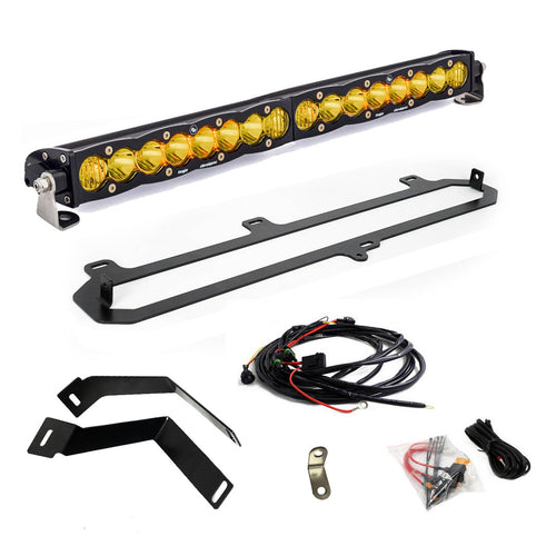 Barra de luz LED Baja Designs Toyota S8 20 Inch Grille Light Kit - Toyota 2022-2026 Tundra; 2023-2026 Sequoia w/TRD Grill (Light Pattern: Driving/Combo, Color: Baja Amber)