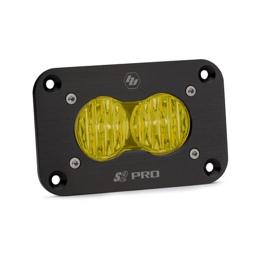 Luz Auxiliar LED Baja Designs S2 Pro negro Flush Mount LED Auxiliary Light Pod | Universal