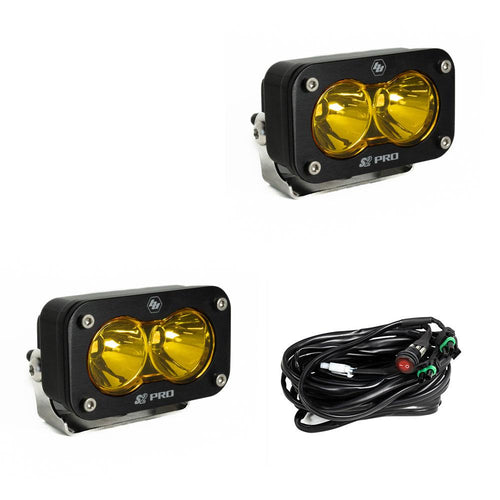 Luz Auxiliar LED Baja Designs S2 Pro negro LED Auxiliary Light Pod par | Universal