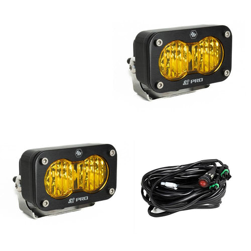 Luz Auxiliar LED Baja Designs S2 Pro negro LED Auxiliary Light Pod par | Universal