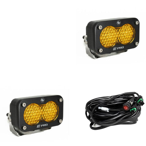 Luz Auxiliar LED Baja Designs S2 Pro negro LED Auxiliary Light Pod par | Universal