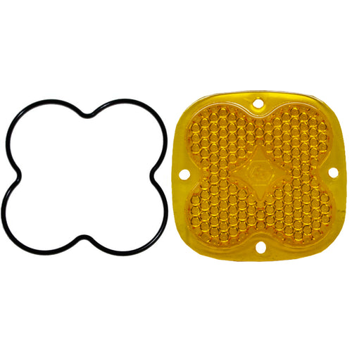 Luz auxiliar LED Baja Designs Squadron Light Pod Lens Kit - Universal (Light Pattern: Work/Scene, Color: Baja Amber)