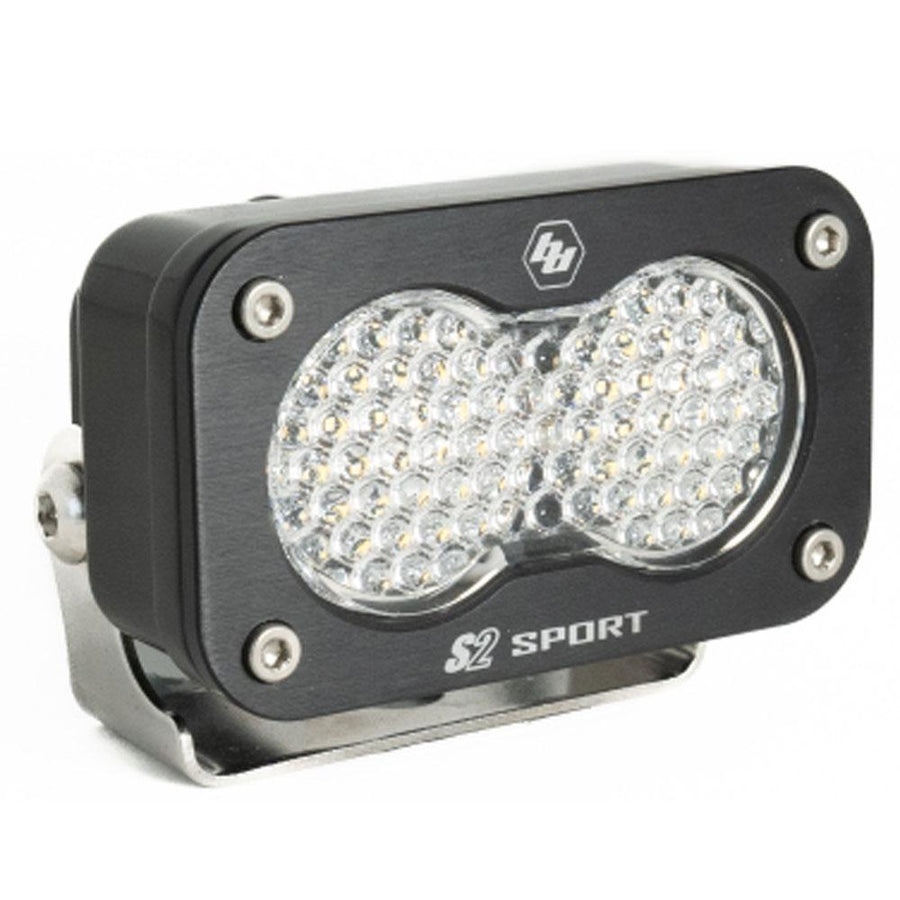 Luz auxiliar LED Baja Designs S2 Sport Black LED Auxiliary Light Pod - Universal (Light Pattern: Work/Scene, Color: Clear)