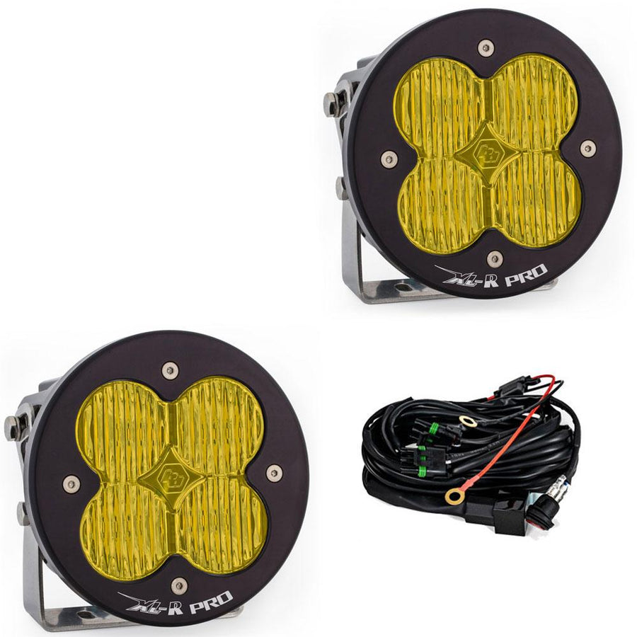 Luz auxiliar LED Baja Designs XL-R Pro LED Auxiliary Light Pod Pair - Universal (Light Pattern: Wide Cornering, Color: Baja Amber)