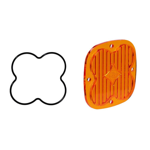 Luz auxiliar LED Baja Designs Squadron Light Pod Lens Kit - Universal (Light Pattern: Wide Cornering, Color: Factory Amber)