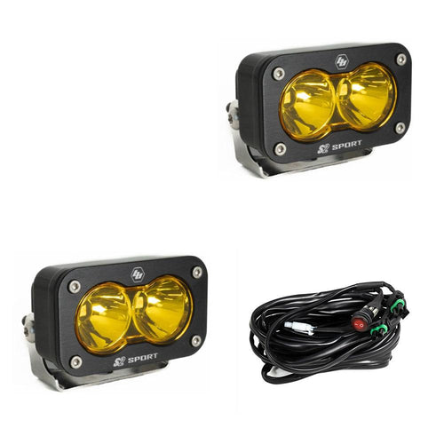 Luz Auxiliar LED Baja Designs S2 Sport negro LED Auxiliary Light Pod par | Universal
