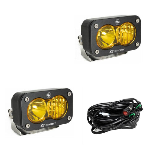 Luz Auxiliar LED Baja Designs S2 Sport negro LED Auxiliary Light Pod par | Universal