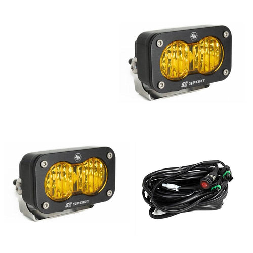 Luz Auxiliar LED Baja Designs S2 Sport negro LED Auxiliary Light Pod par | Universal