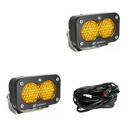 Luz Auxiliar LED Baja Designs S2 Sport negro LED Auxiliary Light Pod par | Universal