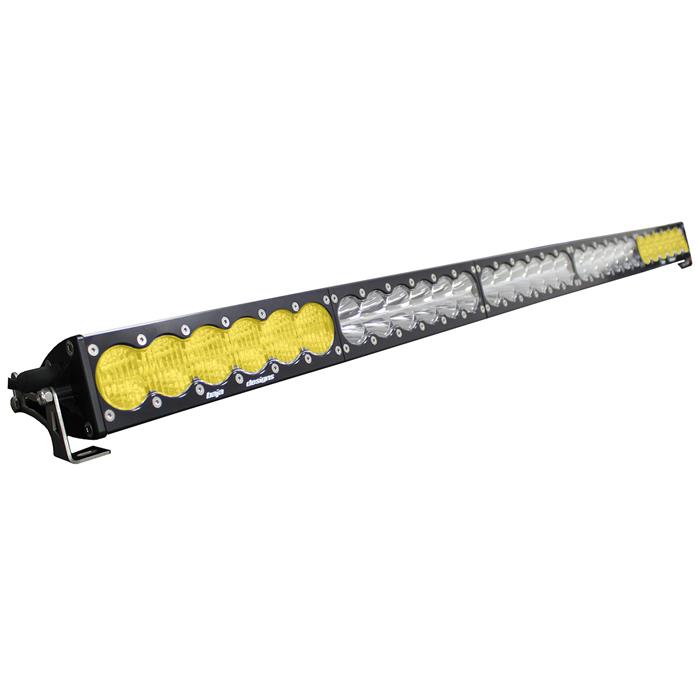 Barra de luz LED Baja Designs OnX6 Straight Dual Control LED Light Bar - Universal (Size: 50 Inch, Light Pattern: Driving/Combo, Color: Baja Amber/Clear)